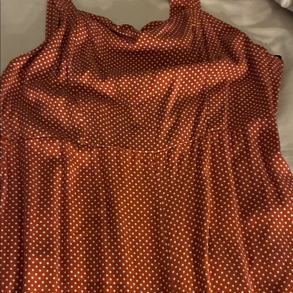 Forever 21 Rust Jumpsuit with Dots - Picture 2 of 2